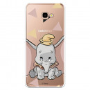 Carcasa Oficial Disney Dumbo silueta transparente para Samsung Galaxy J4 Plus - Dumbo- La Casa de las Carcasas