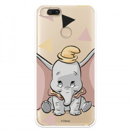 Funda para Oppo A16 Oficial de Disney Dumbo Silueta Transparente - Dumbo