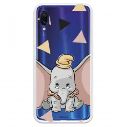 Carcasa Oficial Disney Dumbo silueta transparente para Xiaomi Redmi 7 - Dumbo- La Casa de las Carcasas