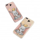 Offizielle Disney Dumbo Silhouette transparente Hülle für Samsung Galaxy J4 Plus