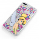 Offizielle Disney Tinker Bell Flowers Transparente Hülle für Xiaomi Redmi 7 - Peter Pan