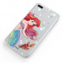 Offizielle Disney Little Mermaid and Sebastian Transparente Hülle für BQ Aquaris U Plus – The Little Mermaid