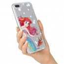 Offizielle Disney Little Mermaid and Sebastian Transparente Hülle für BQ Aquaris V Plus – The Little Mermaid