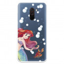 Carcasa Oficial Disney Sirenita y Sebastián Transparente para Pocophone F1 - La Sirenita- La Casa de las Carcasas