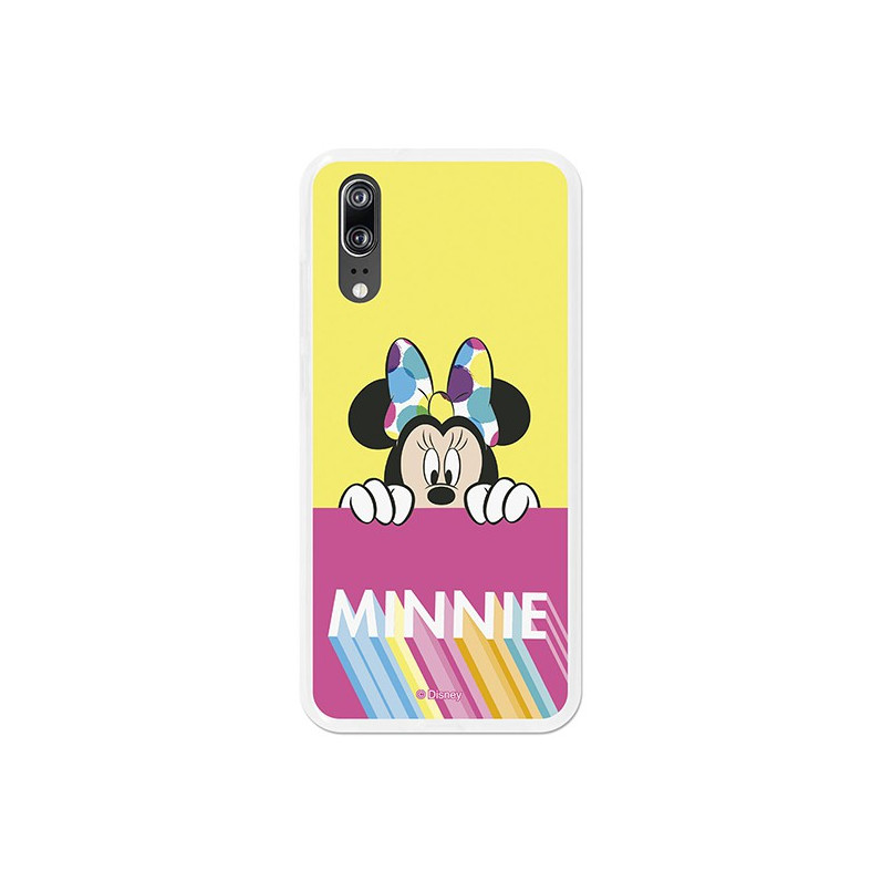 Offizielle Disney Hülle Minnie Pink Gelb Huawei P20