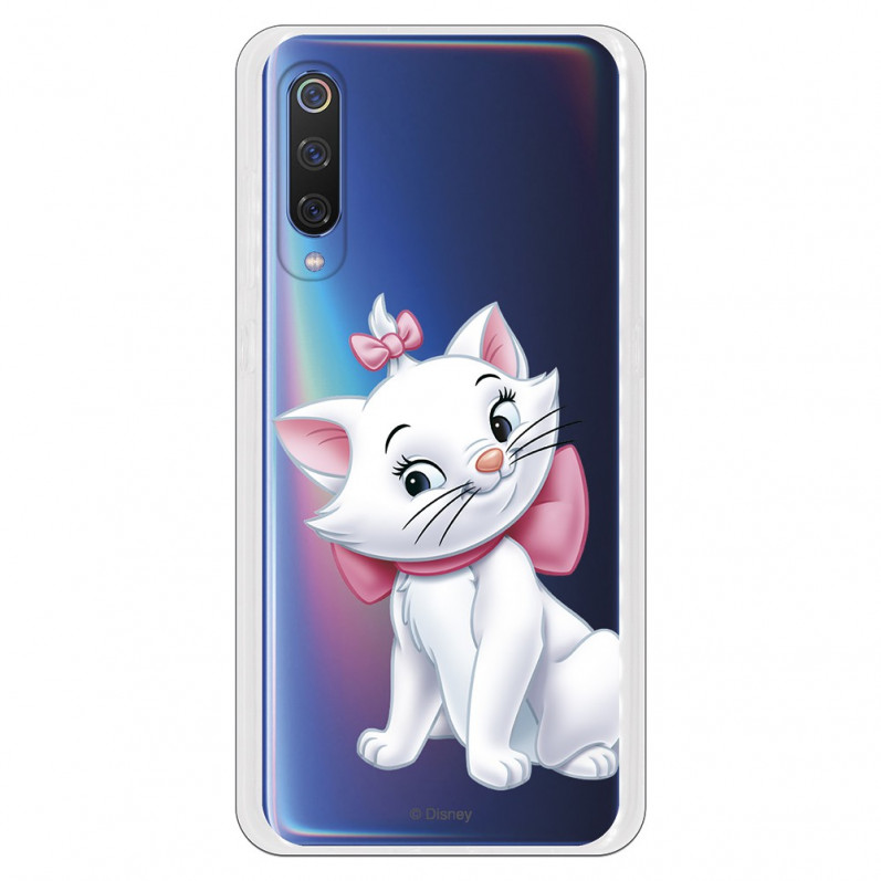 Offizielle Disney Marie Silhouette Transparente Hülle für Xiaomi Mi 9 - The Aristocats