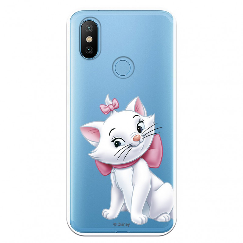 Offizielle Disney Marie Silhouette Transparente Hülle für Xiaomi Mi 6X - The Aristocats