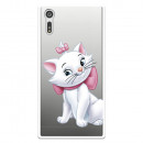 Offizielle Disney Marie Silhouette transparente Hülle für Sony Xperia XZ - The Aristocats