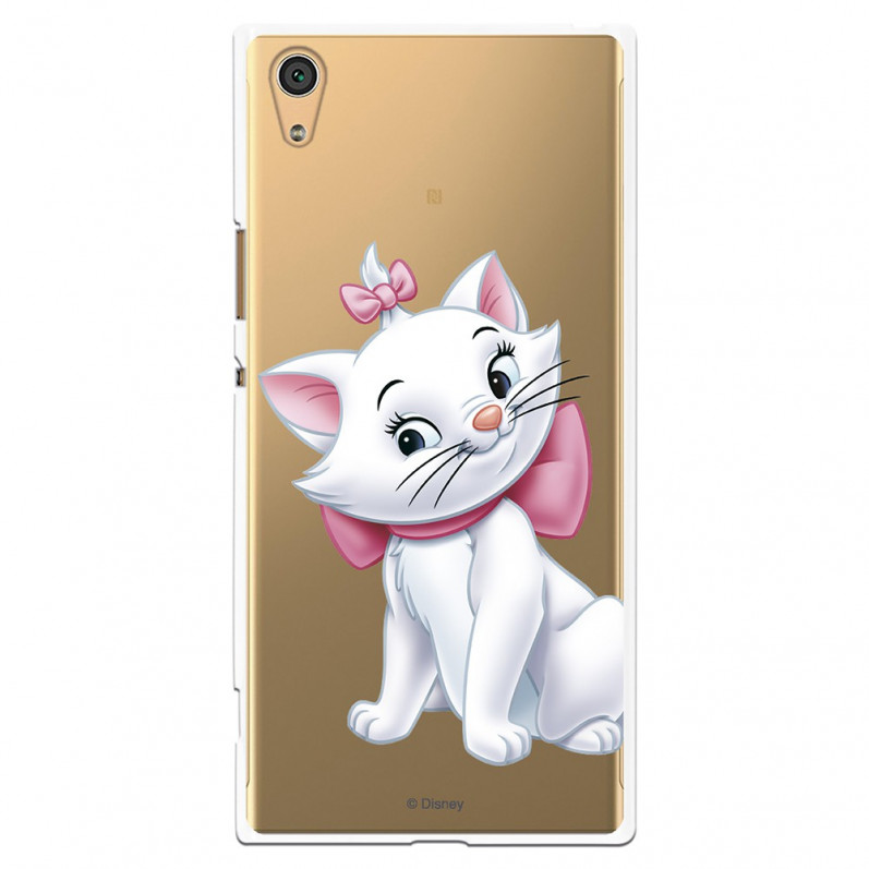 Offizielle Disney Marie Silhouette transparente Hülle für Sony Xperia XA1 Ultra – The Aristocats