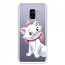 Offizielle Disney Marie Silhouette transparente Hülle für Samsung Galaxy A5 2018 - The Aristocats