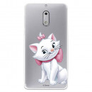 Offizielle Disney Marie Silhouette transparente Hülle für Nokia 6 – The Aristocats