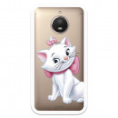 Offizielle Disney Marie Silhouette transparente Hülle für Motorola Moto E4 Plus - The Aristocats