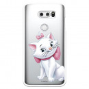 Offizielle Disney Marie Silhouette transparente Hülle für LG V30 – The Aristocats