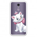 Offizielle Disney Marie Silhouette transparente Hülle für LG Q7 – The Aristocats