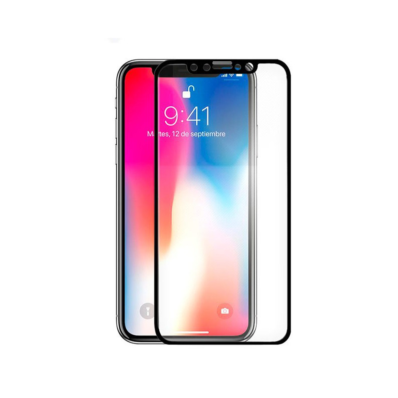 Vollständig schwarzes gehärtetes Glas für iPhone X