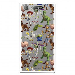 Carcasa Oficial Carcasa Oficial Disney Toy Story Siluetas Transparente - Toy Story para Sony Xperia XZ1- La Casa de las Carcasas