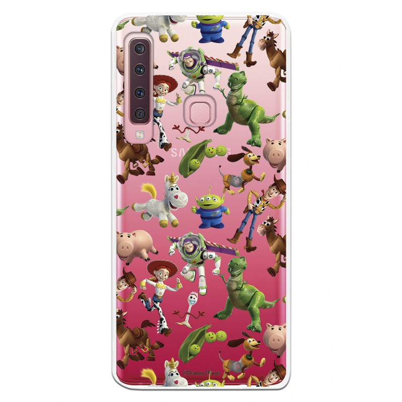 Offizielle Disney Toy Story Silhouettes Transparente Hülle – Toy Story für Samsung Galaxy A9 2018