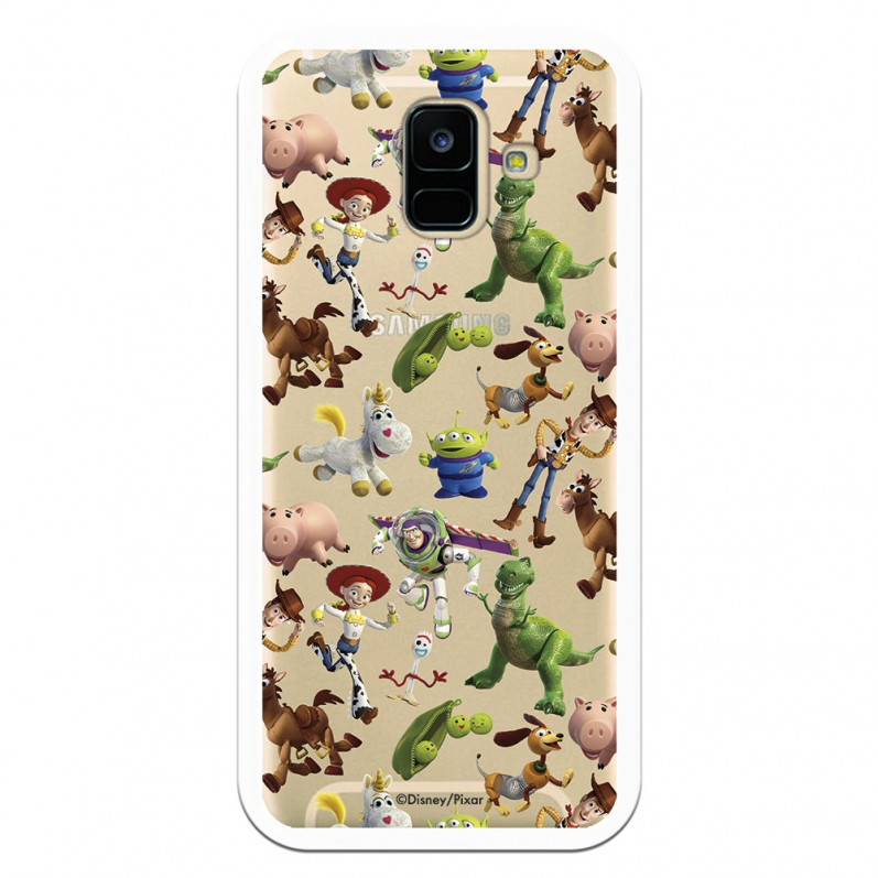 Offizielle Disney Toy Story Silhouettes Transparente Hülle – Toy Story für Samsung Galaxy A6 2018