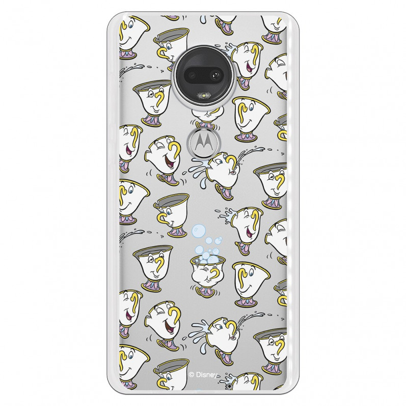 Carcasa Oficial Disney Chip Potts Siluetas Transparente para Motorola Moto G7 - La Casa de las Carcasas