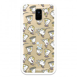 Carcasa Oficial Disney Chip Potts Siluetas Transparente para Samsung Galaxy A6 2018- La Casa de las Carcasas