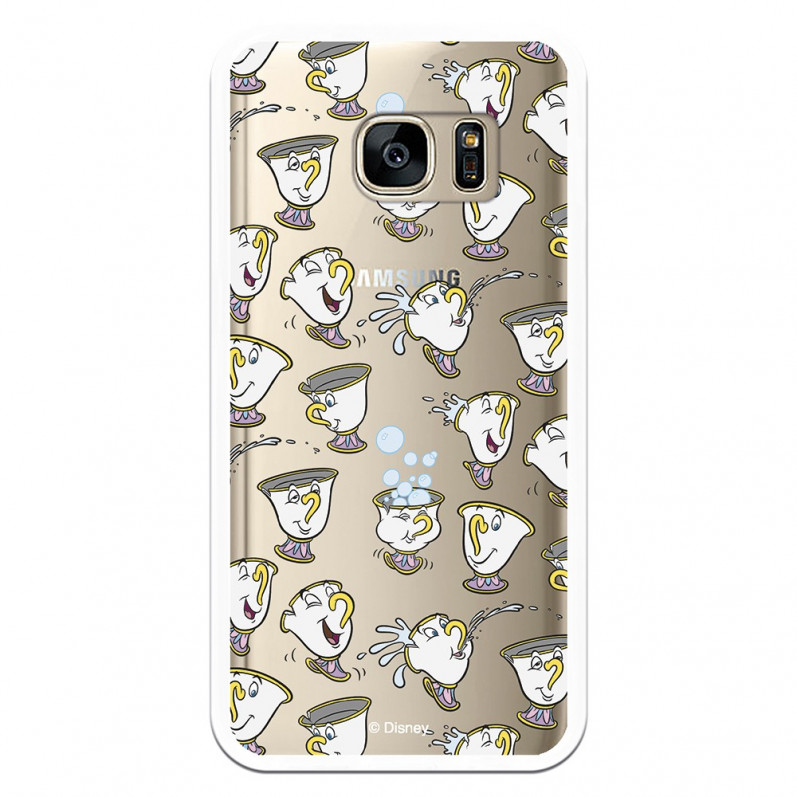 Carcasa Oficial Disney Chip Potts Siluetas Transparente para Samsung Galaxy S7- La Casa de las Carcasas