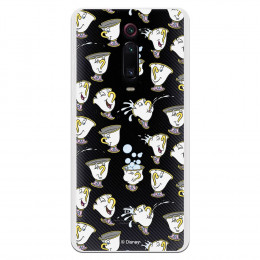 Carcasa Oficial Disney Chip Potts Siluetas Transparente para Xiaomi Mi 9T- La Casa de las Carcasas