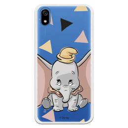 Carcasa Oficial Disney Dumbo silueta transparente para Xiaomi Redmi 7A - Dumbo- La Casa de las Carcasas