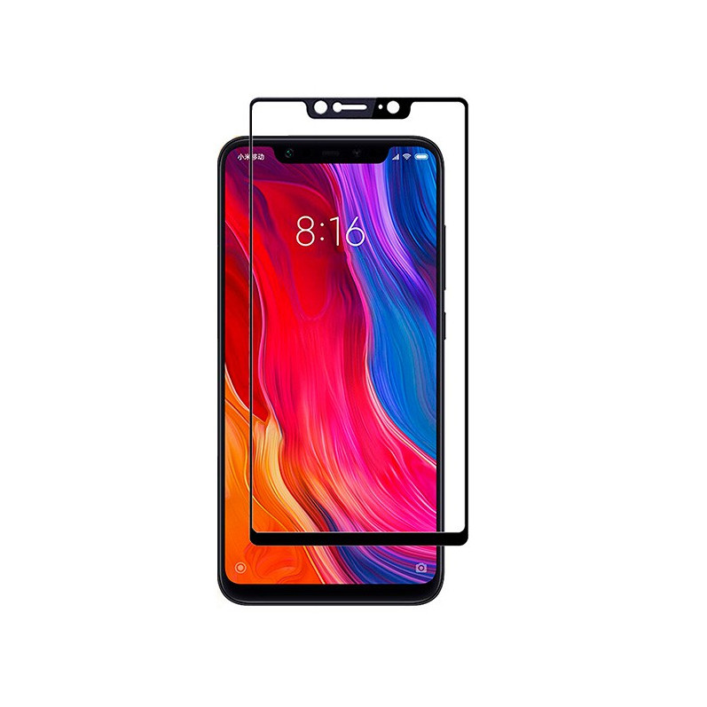 Vollschwarzes gehärtetes Glas für Xiaomi Mi 8 SE