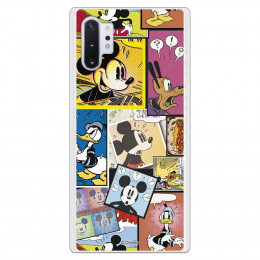 Funda para Samsung Galaxy Note 10 Plus Oficial de Disney Mickey Comic - Clásicos Disney