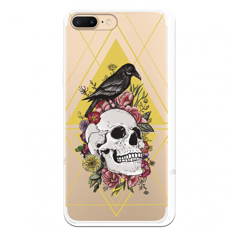 Carcasa Calavera Cuervo para iPhone 7 Plus - La Casa de las Carcasas