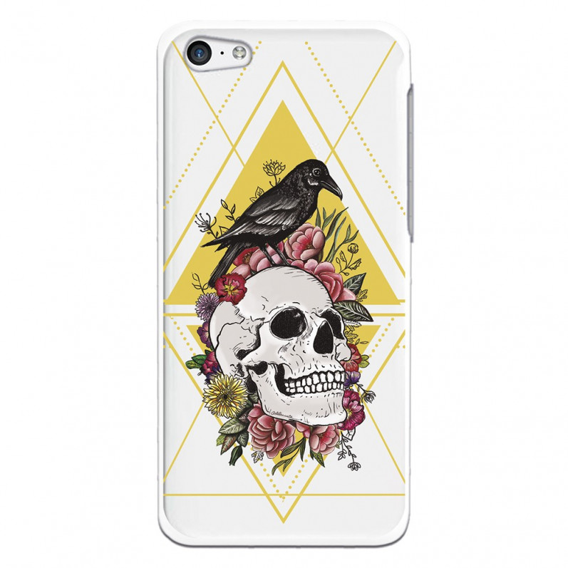 Carcasa Calavera Cuervo para iPhone 5C- La Casa de las Carcasas