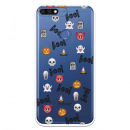 Carcasa Halloween Icons para Huawei Y7 2018 - La Casa de las Carcasas