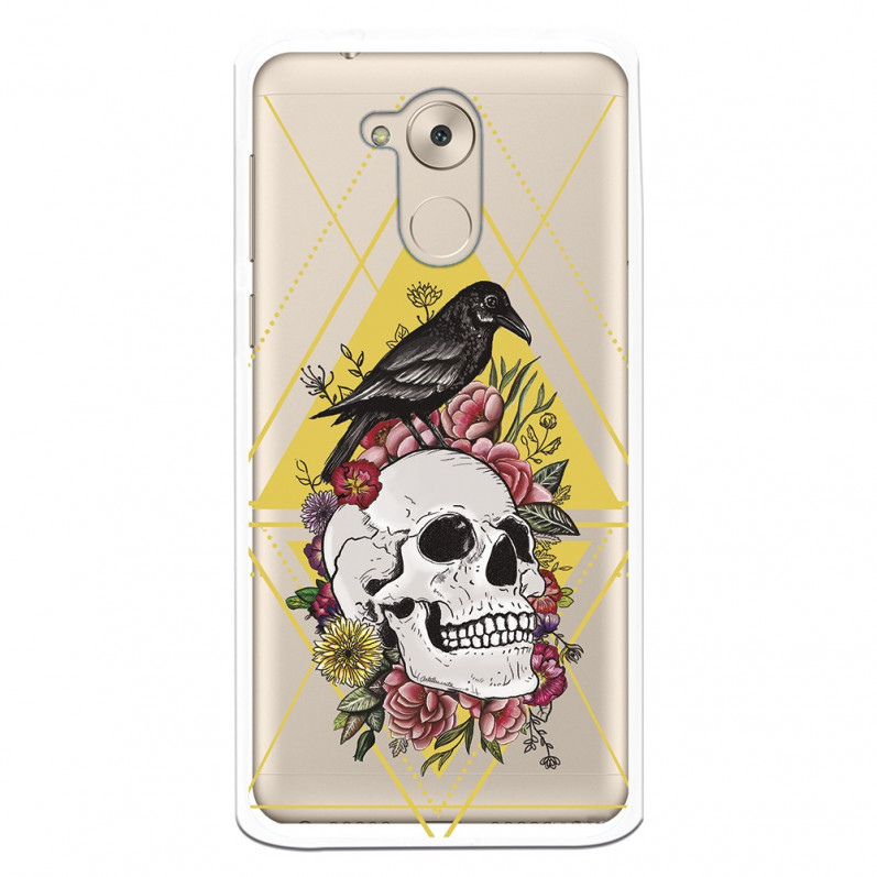 Carcasa Calavera Cuervo para Huawei Nova Smart  - La Casa de las Carcasas