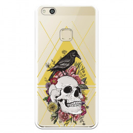 Carcasa Calavera Cuervo para Huawei P10 Lite- La Casa de las Carcasas