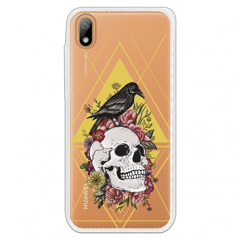 Carcasa Calavera Cuervo para Huawei Y5 2019- La Casa de las Carcasas