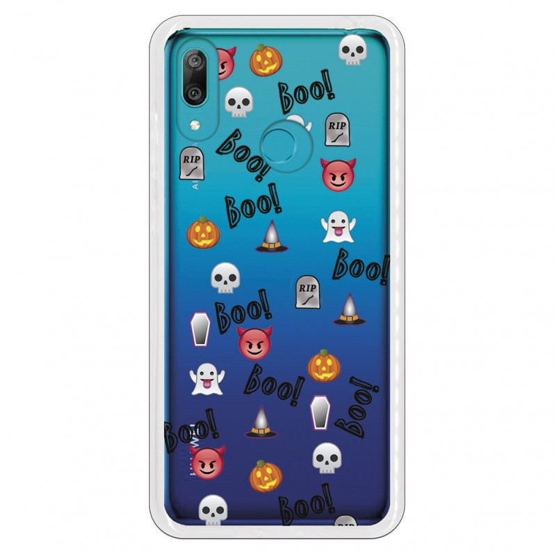 Carcasa Halloween Icons para Huawei Y7 2019- La Casa de las Carcasas