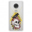 Carcasa Calavera Cuervo para Motorola Moto G7 - La Casa de las Carcasas