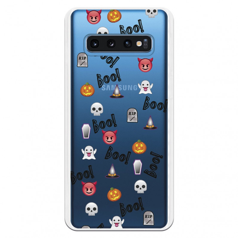 Carcasa Halloween Icons para Samsung Galaxy S10- La Casa de las Carcasas