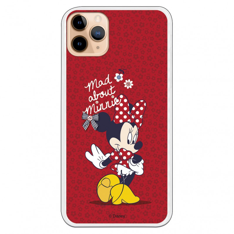 Funda para iPhone 11 Pro Max Oficial de Disney Minnie Mad About - Clásicos Disney