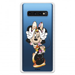 Funda para Samsung Galaxy S10 Plus Oficial de Disney Minnie Posando - Clásicos Disney