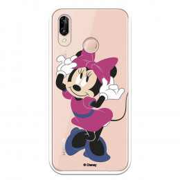 Funda para Huawei P20 Lite Oficial de Disney Minnie Rosa - Clásicos Disney
