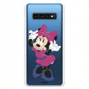 Funda para Samsung Galaxy S10 Oficial de Disney Minnie Rosa - Clásicos Disney