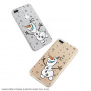 Carcasa para Bq Aquaris U Plus Oficial de Disney Olaf Transparente - Frozen