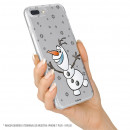 Carcasa para Huawei Y6 2019 Oficial de Disney Olaf Transparente - Frozen