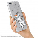 Carcasa para Samsung Galaxy A30 Oficial de Disney Olaf Transparente - Frozen