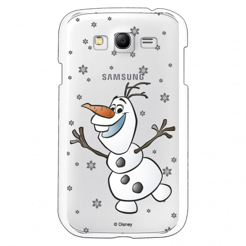 Funda para Samsung Galaxy Grand NEO Oficial de Disney Olaf Transparente - Frozen