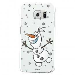 Funda para Samsung Galaxy S6 Edge Oficial de Disney Olaf Transparente - Frozen