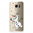 Funda para Samsung Galaxy S7 Edge Oficial de Disney Olaf Transparente - Frozen