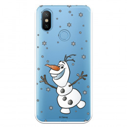 Funda para Xiaomi MI A2 Oficial de Disney Olaf Transparente - Frozen