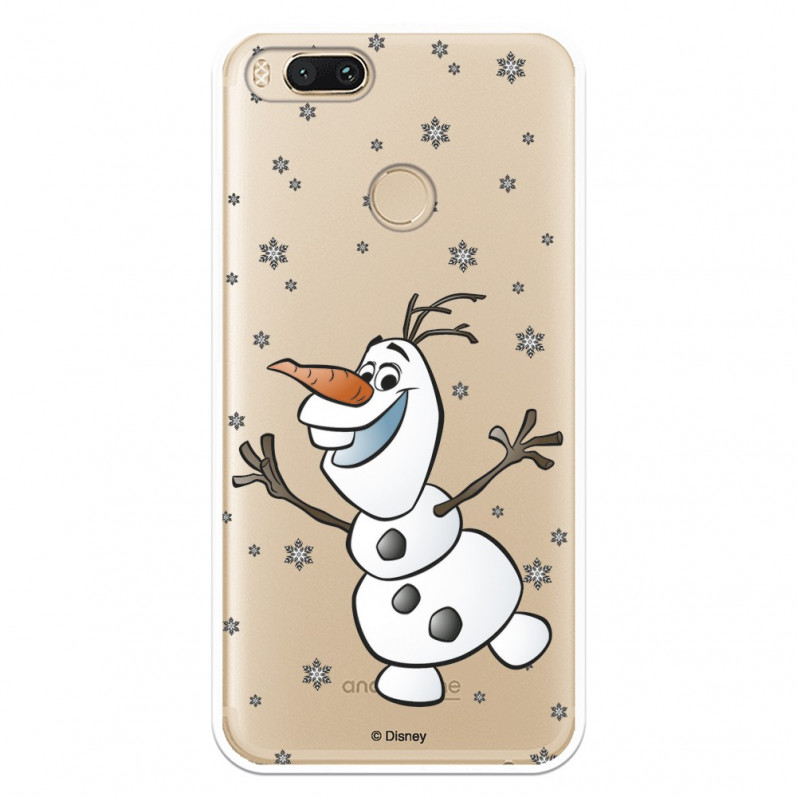 Funda para Xiaomi Mi A1 Oficial de Disney Olaf Transparente - Frozen